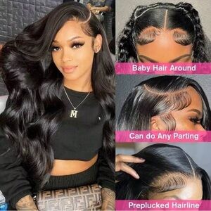 Luxurious Black Wavy Hair Wig